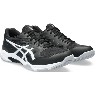 Abbildung von Asics Gelrocket 11 Volleyballschuh, Herren, Größe: 39.5, Black/gunmetal Lederimitat/textil