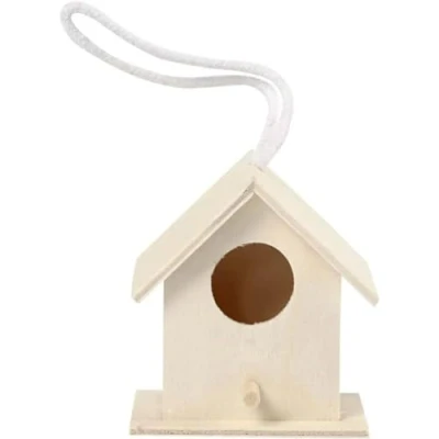 Abbildung von Creativ Mini Vogelhäuschen, Holz, quadratisch, Pappel