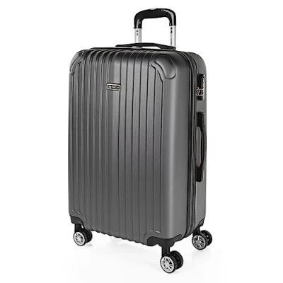 Abbildung von ITACA Koffer Mittelgroß, Hartschalenkoffer L, &amp; Trolleys, Hartschalenkoffer, Groß für Vielreisende T71560, Antrazit