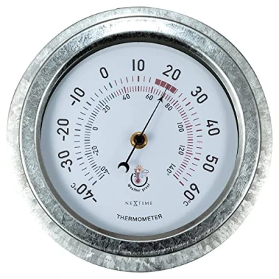 Abbildung von NEXTIME Gartenthermometer 4302GA, aus Metall mit Messbereich bis 60C