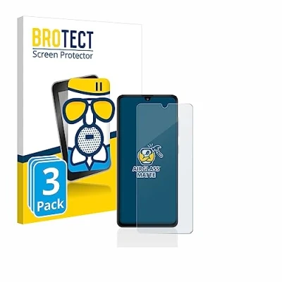 Abbildung von BROTECT Entspiegelungs Schutzglas für Samsung Galaxy A41 (3 Stück) Schutz Folie Panzerfolie Glas Matt [Extrem Kratzfest 9H, Anti Reflex]