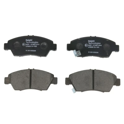 Abbildung von DELPHI LP809 Bremsbelagsatz mit akustischer Verschleißwarnung ohne Anti Quietsch Blech Zubehör HONDA: CIVIC 7 Hatchback, 6 CRX 3