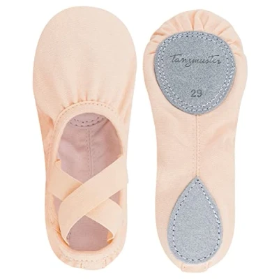 Abbildung von Tanzmuster Ballettschuhe LEON Geteilte Sohle Tanzschuh für Kinder, Größe: 41, Ballett rosa Textil