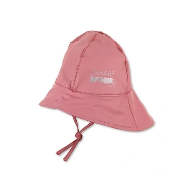 Abbildung von Sterntaler Baby Unisex Regenhut Uni Baby, Hut Kinder Schlapphut Wasserdicht mit Bindeband rosa, 45