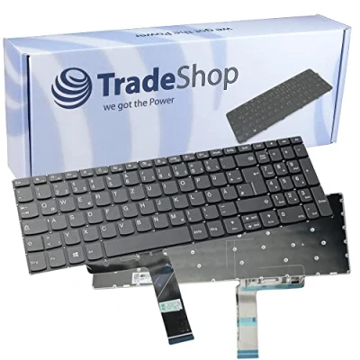 Abbildung von Trade Shop Original Laptop Notebook Tastatur Keyboard Deutsch QWERTZ kompatibel mit IBM Lenovo IdeaPad 330S15ISK 330 15IGM S340 15API V130 15IKB