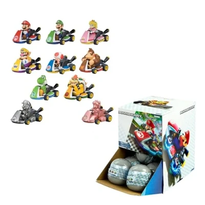 Abbildung von Tomy® Spielekonsolen Zubehörset Tomy Mario Kart Mini Karts für Sammler., mit Rückziehmotor Fans