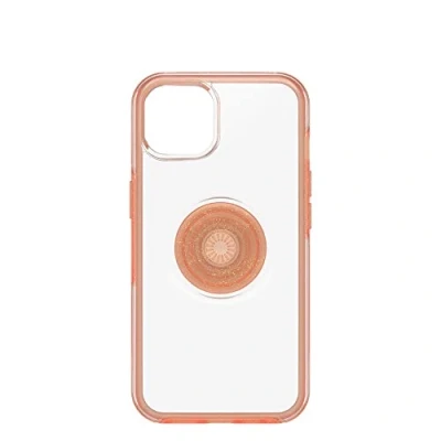 Abbildung von OtterBox Otter+Pop Hülle für iPhone 13, stoßfest, sturzsicher, schützende mit PopSockets PopGrip, 3x getestet nach Militärstandard, Transparent/Coral