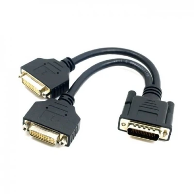 Abbildung von Cablecc DMS 59 Stecker auf Dual DVI 24 + 5 Buchse Splitter Verlängerungskabel für Grafikkarten und Monitore