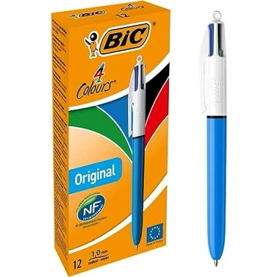 Abbildung von BIC Kugelschreiber 4 Colours, Farben in einem Stift