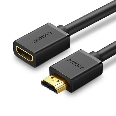 Abbildung von UGREEN Verlängerungskabel weiblich HDMI männlich 19 Pin 1.4v 4K 60Hz 30AWG Kabel, (50 cm)