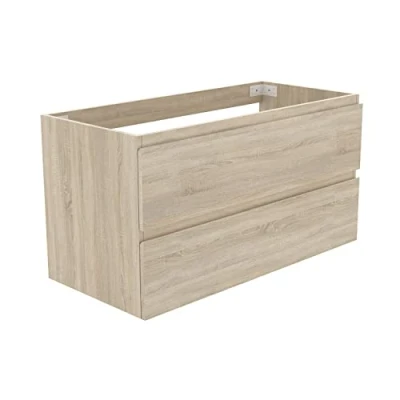 Abbildung von Aica Sanitär Waschbeckenunterschrank 80 cm Unterschrank Waschtischunterschrank Eiche