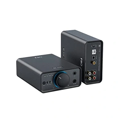 Abbildung von FiiO K7 Full Balanced HiFi DAC Kopfhörer Verstärker AK4493S*2, XMOS XU208 PCM384kHz DSD256, USB/optisch/Koaxial/Cinch Eingänge, 6,35 mm/4,4 mm Ausgang