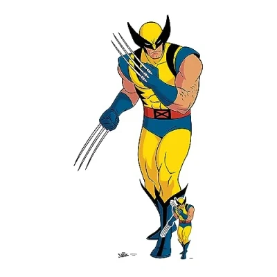 Abbildung von Star Cutouts SC4296: Marvel Legends Wolverine X Men Pappaufsteller in Lebensgröße perfekt für Fans, Partys und Events Höhe 166 cm