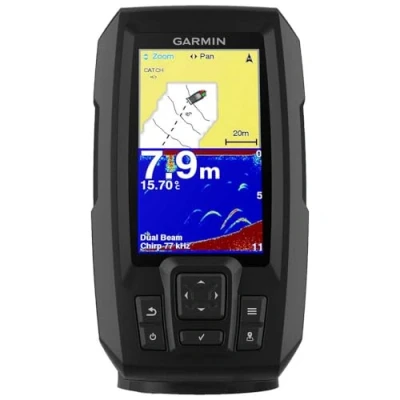 Abbildung von Garmin Striker Plus 4 mit Geber Echolot
