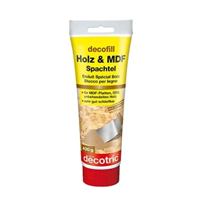 Abbildung von decotric® Fertigspachtel Decotric Holz und MDF Spachtel 400 g