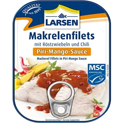 Abbildung von Larsen MSC Makrelenfilets In Piri Mango Sauce, 110 g