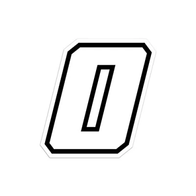 Abbildung von 4R Quattroerre.it 13360 Nummer Racing 0 Moto GP, Weiß, 10 x cm