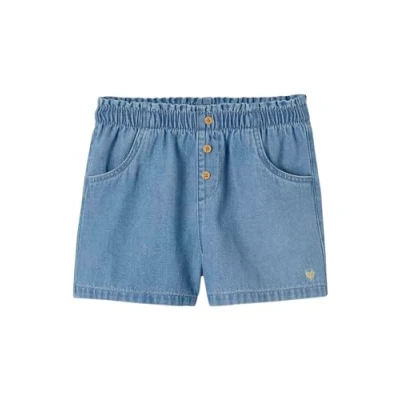 Abbildung von Vertbaudet Mädchen Jeansshorts mit Dehnbund Blue Stone 140