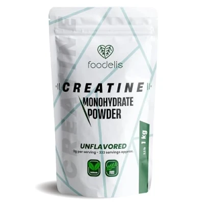 Abbildung von Creatin monohydrat pulver 1 kg 100% kreatin in Mikronisiert Geschmacklos Inklusive Spender Optimale Löslichkeit Vegan Gmo Free