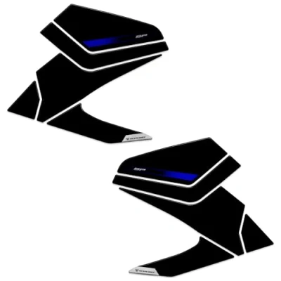 Abbildung von Resin Bike Aufkleber Motorrad Kompatibel Mit Yamaha MT 09 SP 2024. Seitenschutzgitter Tank Schutzfolie vor Stößen und Kratzern. Aufklebersatz 3D Harzklebstoff Stickers Made in Italy