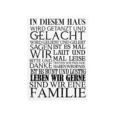 Abbildung von Interluxe 42x30cm XXL Vintage Shabby Holzschild IN DIESEM Haus Dekoschild Geschenk Einzug