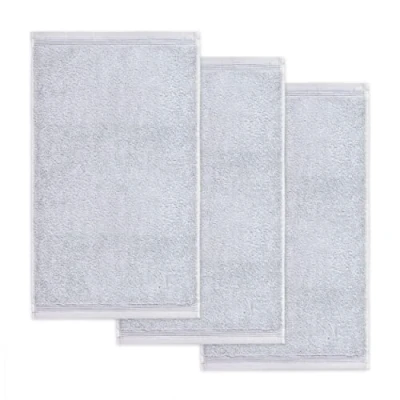 Abbildung von Möve Gästehandtücher &quot;Superwuschel&quot;, (Set, 3 St.), Set mit Bordüre, 100% Premium Cotton Baumwolle, weich