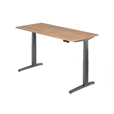 Abbildung von Hammerbacher Schreibtisch XBHM19 Nussbaum/Graphit