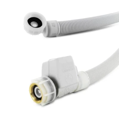 Abbildung von DEKAROX Aquastop Schlauch Zulaufschlauch 1,5m für Bosch Siemens 11007861 Waschmaschine wie Logixx Avantixx Maxx iQ100 iQ300 iQ500 iQ700 VarioPerfect Serie 2 4 iSensoric Extraklasse