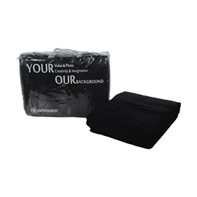 Abbildung von Bresser F000403 Baumwolle Fotostudio Stoff Hintergrund 2,5x3 m schwarz