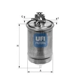 Abbildung von UFI 24.426.00 Kraftstofffilter Filtereinsatz 8 VOLKSWAGEN: Lupo / 3L, Polo III Schrägheck, SEAT: Arosa