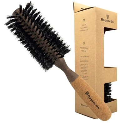 Abbildung von Regincós Haar Rundbürste 20729 Mischborste, Holzkörper, 10 reihig, 19/ 55 mm 1 Stück (1er Pack)