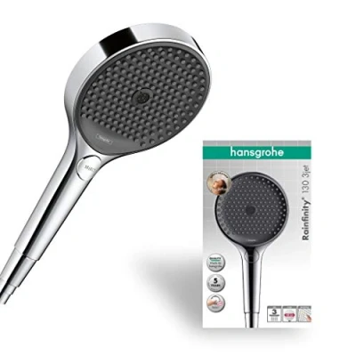 Abbildung von hansgrohe Handbrause &quot;Rainfinity&quot;, 13cm, 3 Strahlarten