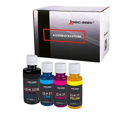Abbildung von Logic Seek Druckertinte kompatibel für HP 31 32XL passend Smart Tank 7305 7005 Plus 570 555 5105 559 315 7306 7605 7006 (4er Set)