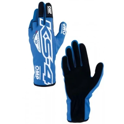 Abbildung von Ompracing Omp Kart KS 4 Handschuhe, Blau/Weiß, Größe M