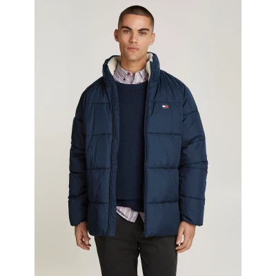 Abbildung von Tommy Jeans Herren Pufferjacke Warm, Blau (Dark Night Navy), L