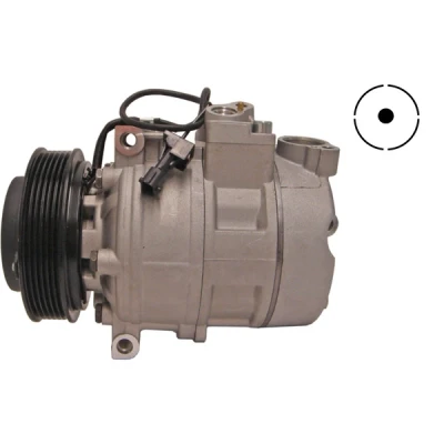 Abbildung von MAHLE ORIGINAL ACP 1151 000S Kompressor 7SBU16C 12 PAG 46 R 134a mit Dichtring SAAB: 9 5 Limousine, Kombi
