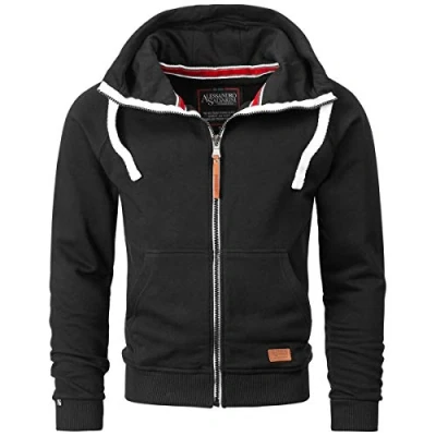 Abbildung von Alessandro Salvarini Sweatjacke ASParma mit zwei farbigem Reißverschluss