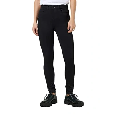 Abbildung von Noisy may Damen Nmcallie Hw Powr Shpe Vi308bl Noos Jeanshose, Schwarz, 28W / 32L EU
