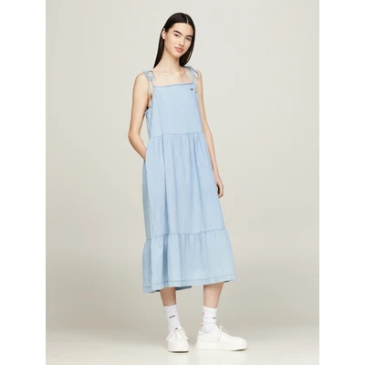 Abbildung von Tommy Jeans Curve Blusenkleid TJW CHAMBRAY DRESS EXT Große Größen