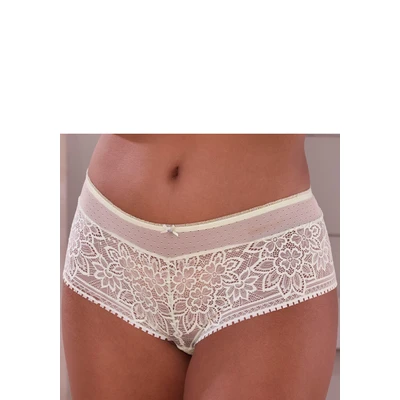Abbildung von LASCANA Panty, aus blumiger Jacquardspitze mit hübschem Accessoire
