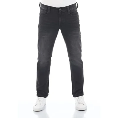 Abbildung von Mustang REAL X Oregon Jeans Tapered Fit, Herren, Größe: 32x32, Black denim