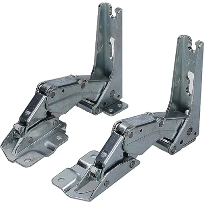 Abbildung von LUTH Premium Profi Parts Türscharnier Set oben + unten kompatibel mit Gorenje Asko 347828 für Kühlschrank