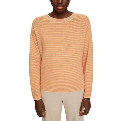 Abbildung von Esprit Stitchmix Strickpullover, Damen, Größe: 40, Light taupe