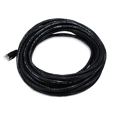 Abbildung von Monoprice Netzwerkkabel (UTP, 24 AWG, Cat6, 550 MHz, UTP, blankes Kupfer, 9 m) Schwarz