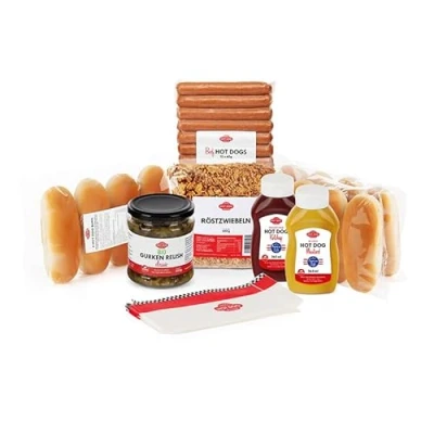Abbildung von Hot dog WORLD Set &quot;American Style&quot; (BEEF, 41 teiliges Set) für 12 Dogs