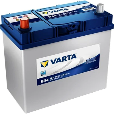 Abbildung von VARTA BLUE dynamic 5451580333132 Batterie 12V 45Ah 330A B00 HONDA: CIVIC 6 Stufenheck, 7 Hatchback, PRELUDE 2, TOYOTA: RAV4 II SUV, I SUV