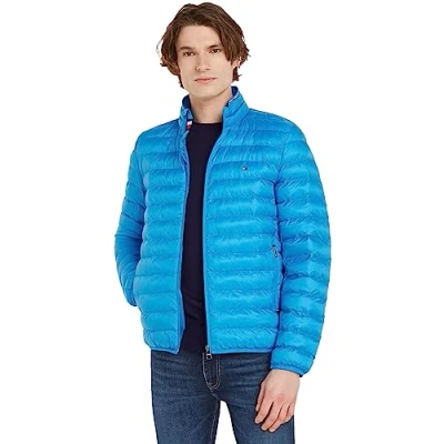 Abbildung von Tommy Hilfiger Packable Circular Jacket Übergangsjacke, Herren, Größe: 3XL, Cerulean aqua