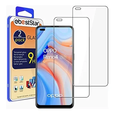 Abbildung von ebestStar {2 Stück) Panzer Schutz Glas für Oppo Reno4 5G, 3D Displayschutz, 9H gehärte Glas, Abgerundete, Blasenfrei