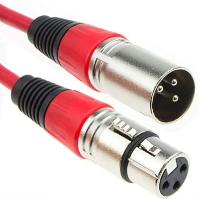 Abbildung von kenable XLR Mikrofon Anschlusskabel Männlich Zum Weiblich Audio Kabel Rot 10 m [10 Meter/10m]
