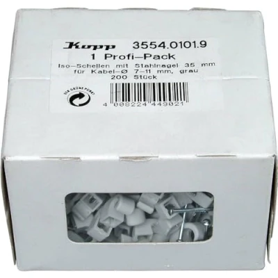 Abbildung von Kopp 355401019 Sømclips Bundt Ø område 7 bis 11 mm Grå 200 stk